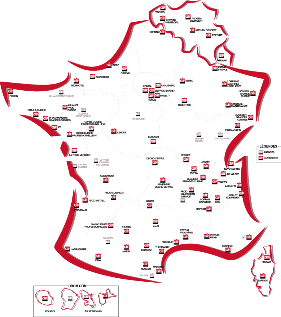Carte des adhérents