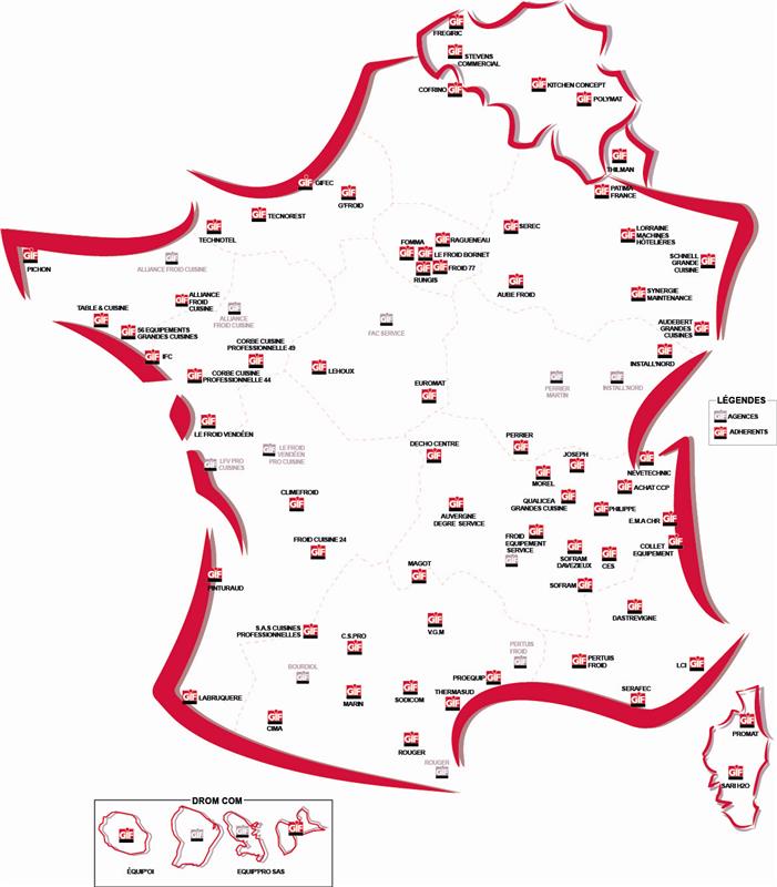 Carte des adhérents