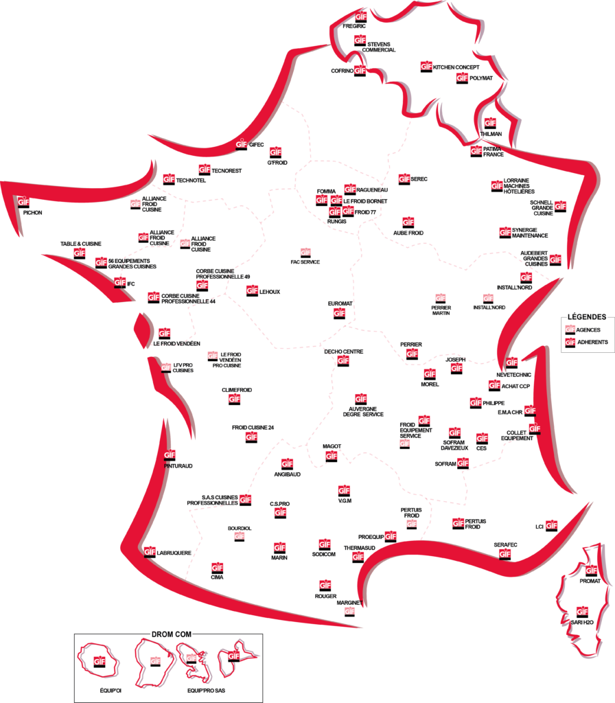 Carte des adhérents